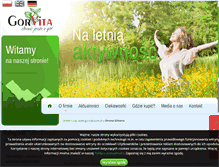 Tablet Screenshot of gorvita.com.pl